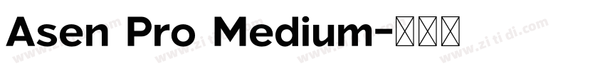 Asen Pro Medium字体转换 Asen Pro Medium字体转换
